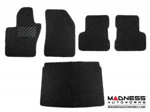 Jeep Renegade All Weather Floor Mats + Cargo Mat - Set of 5 - Rubber Woven Carpet - Black 